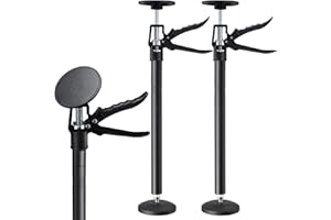 HOME COMPOSER 2Pack Cabinet Jacks for Installing cabinets,Adjustable Support Pole Steel 3rd Hand Support System,Support Rod for Furniture Jacks Cargo Bars Drywalls,Extends from 12 to 23 Inch,Supports up to 100 lbs