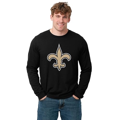 FOCO Men's New Orleans Saints NFL Primary Logo Long Sleeve T-Shirt, Team Color