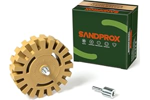 SANDPROX Decal Remover Wheel Eraser Wheel Rubber 1 Pack Vinyl Tapes and Graphics Rubber Eraser Wheel for Drill Removes Car Decal Sticker Remover Tool for Cars,Motorcycles