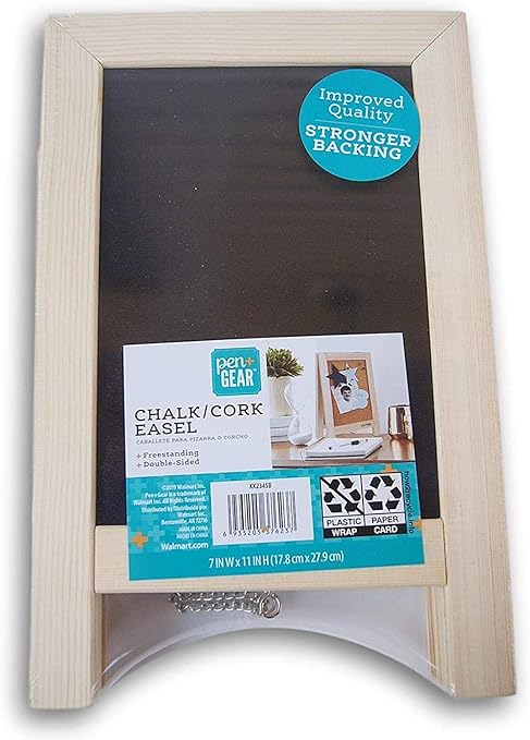 Amazon Co Jp Pen Gear ミニチュア黒板 コルクボードイーゼル 7 X 11インチ タン おもちゃ