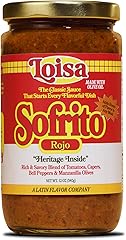Loisa Sofrito Rojo Cooking Sauce, Non-GMO, No-MSG, No Preservatives, No Artificial Coloring, No Artificial Flavors, Vegan, Pu