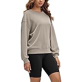 ODODOS Modal Soft Oversized Sweatshirts for Women Crew Neck Long Sleeve Relaxed Pullover Tops