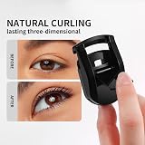 Docolor Portable Eyelash Curler w/ 1 Silicone Refill - Mini Travel Makeup Tool view 2