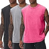 SnowElve 3 Pack Mens Workout Tank Tops Sleeveless