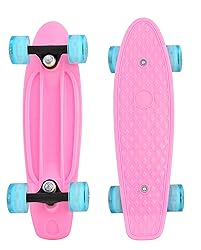 CyBoard 17inchX5inch Pink Mini Skateboard, Mini