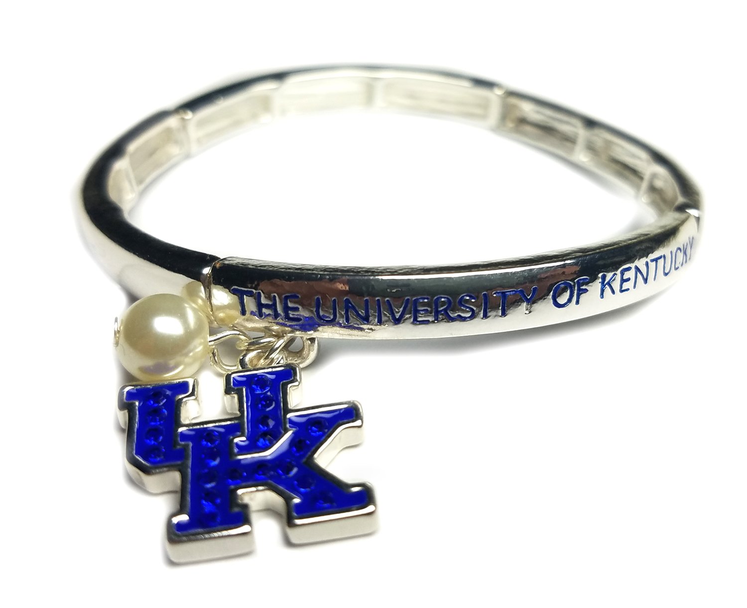 Nitro USA NCAA Kentucky Wildcats Women's Rhinestone UK Stretch Bracelet