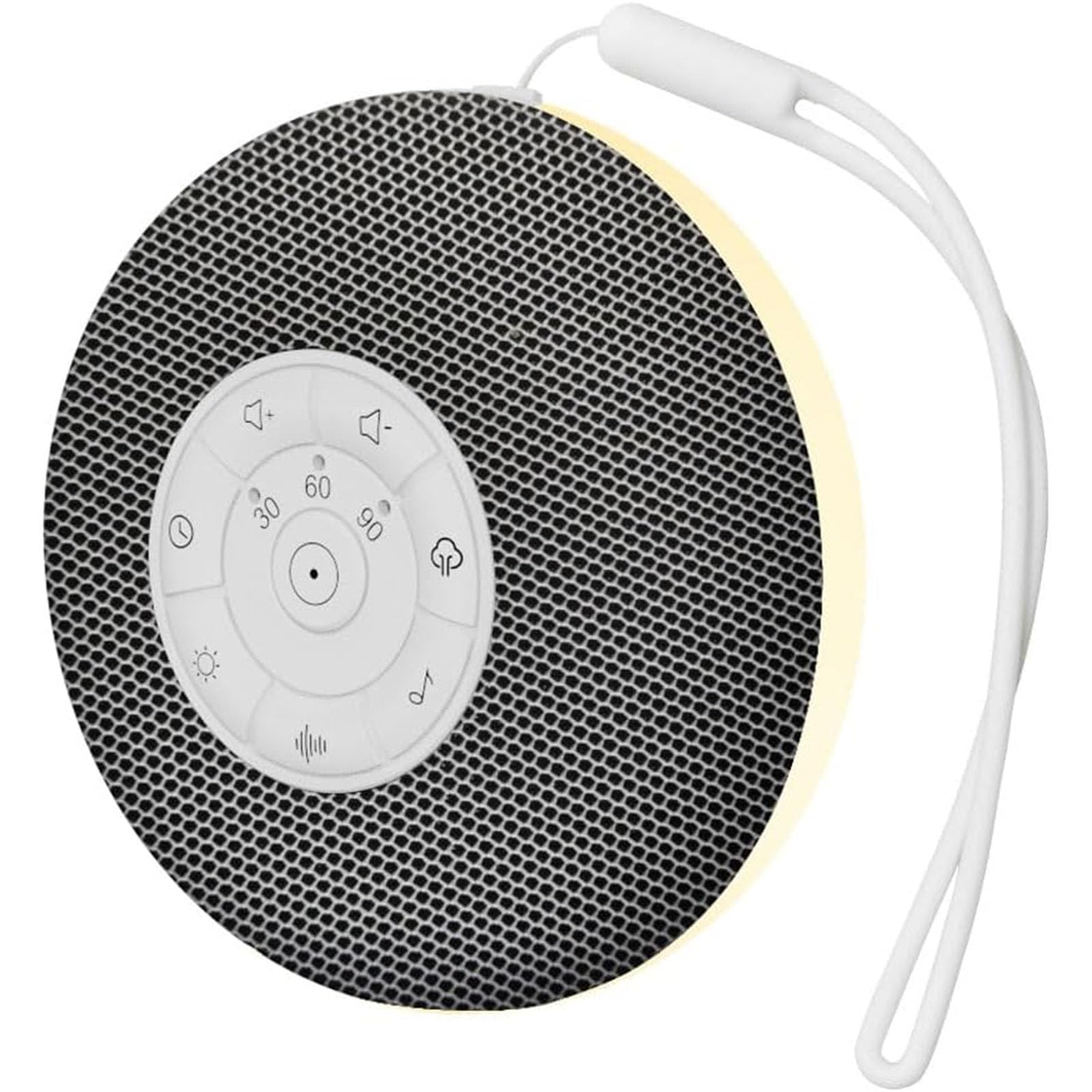 ZOESON White Noise Machine with LED Night Light, 39 Soothing Sounds Therapy for Sleeping Nursery Travel, Portable Wireless Speaker, USB Rechargeable Continuous or Timer