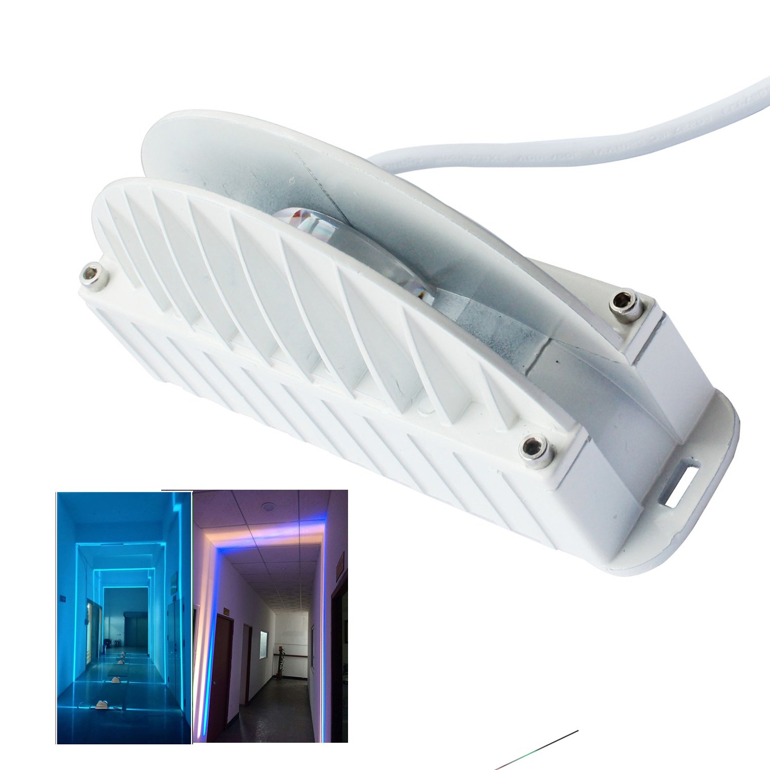 JMKMGL Window Light Garage Door Frame Lighting LED Wall Washer Light,10W Waterproof Outdoor Decoration lights, led trick light (Blue Light)