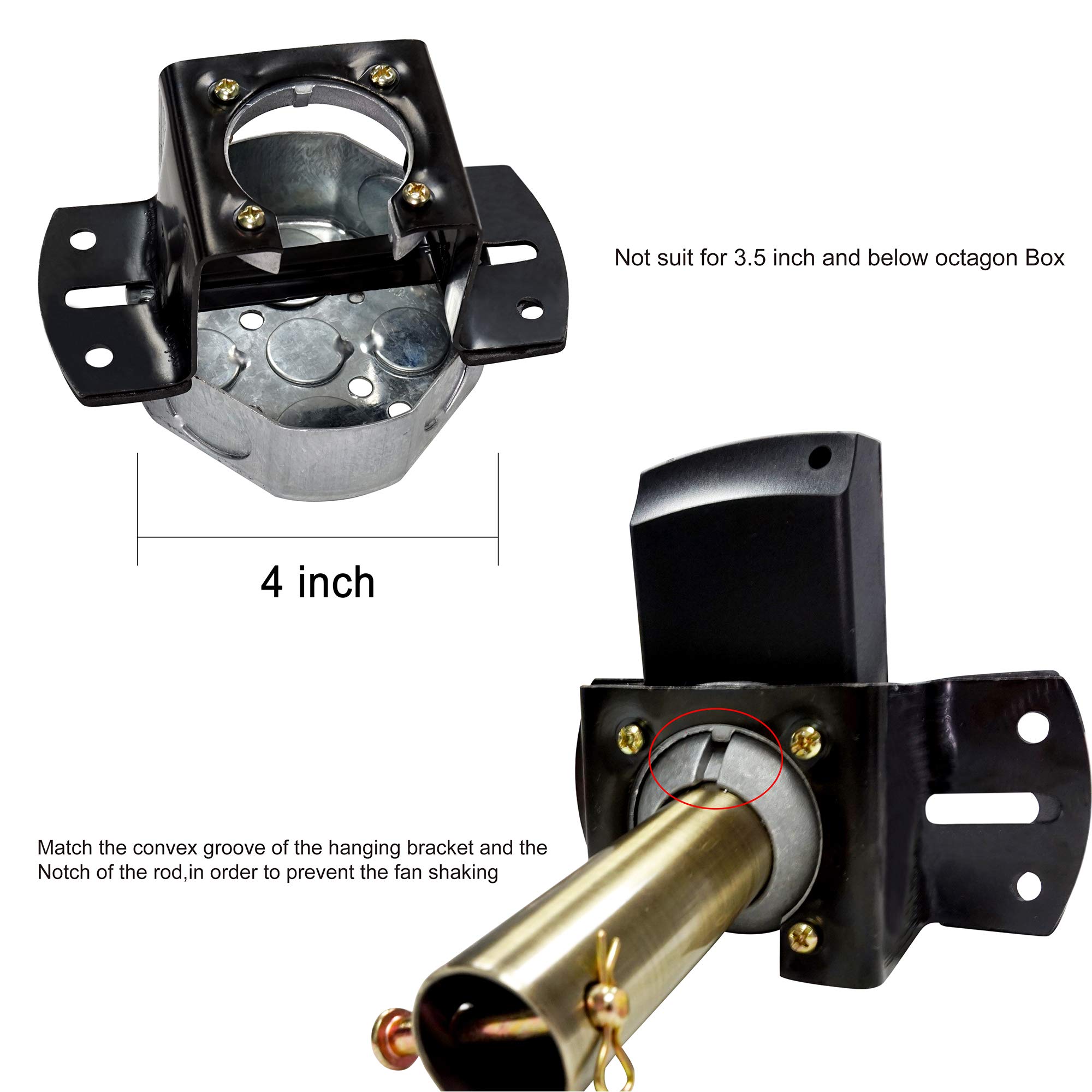 (similar)Indoor Ceiling Fan Light Fixtures - FINXIN New Bronze Remote LED 52 Ceiling Fans For Bedroom,Living Room,Dining Room Including Motor,5-Light,5-Blades,Remote Switch (New Bronze) color with and gold 