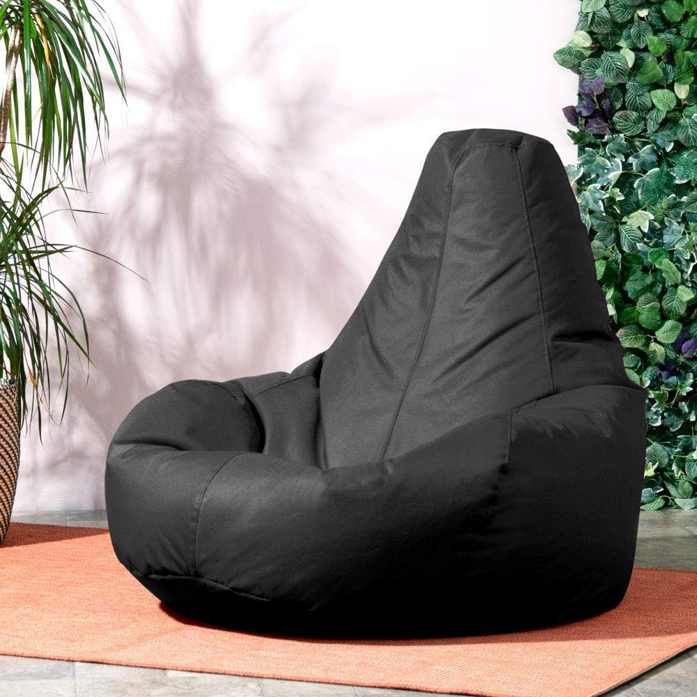 Bean Bag Bazaar Dalton Gaming Bean Bag Chair, Black, Water Resistant Fabric - Image 5