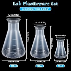 Xuhal 5Pcs Graduated Cylinder