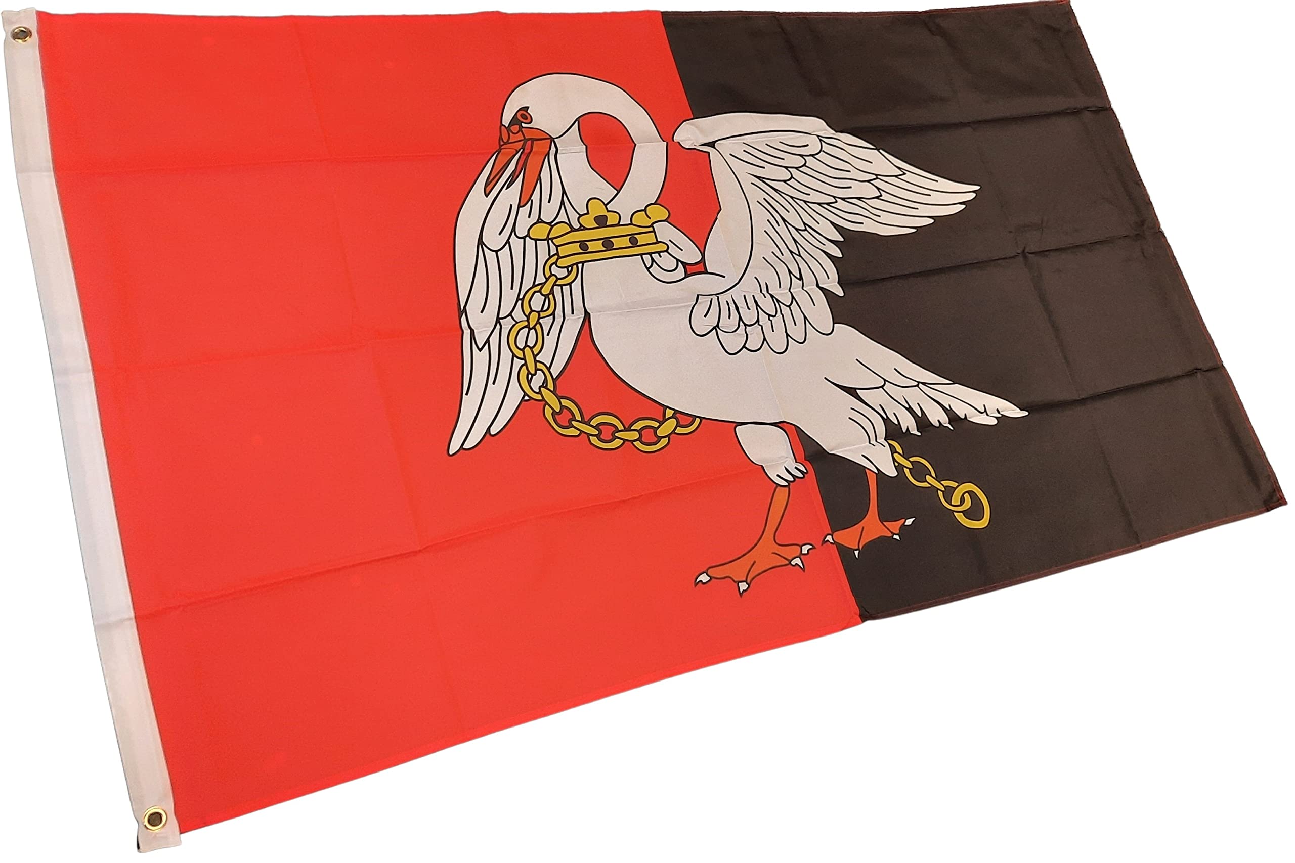 NWFlags Buckinghamshire Flag 5ft x 3ft 75d Premium Polyester Suitable For Flagpoles | Strong Polyester 5x3 foot material Buckingham flag with Eyelets