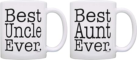 aunt and uncle mug set