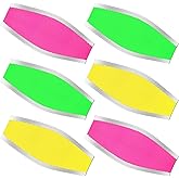 HunnmingRe 6 Pieces Neoprene Mask Strap Cover Reflective Neoprene Diving Mask Straps Scuba Non Slip Hair Protector Wrap Swim Accessories for Men and Women Dive Snorkel Water Sports, 3 Colors