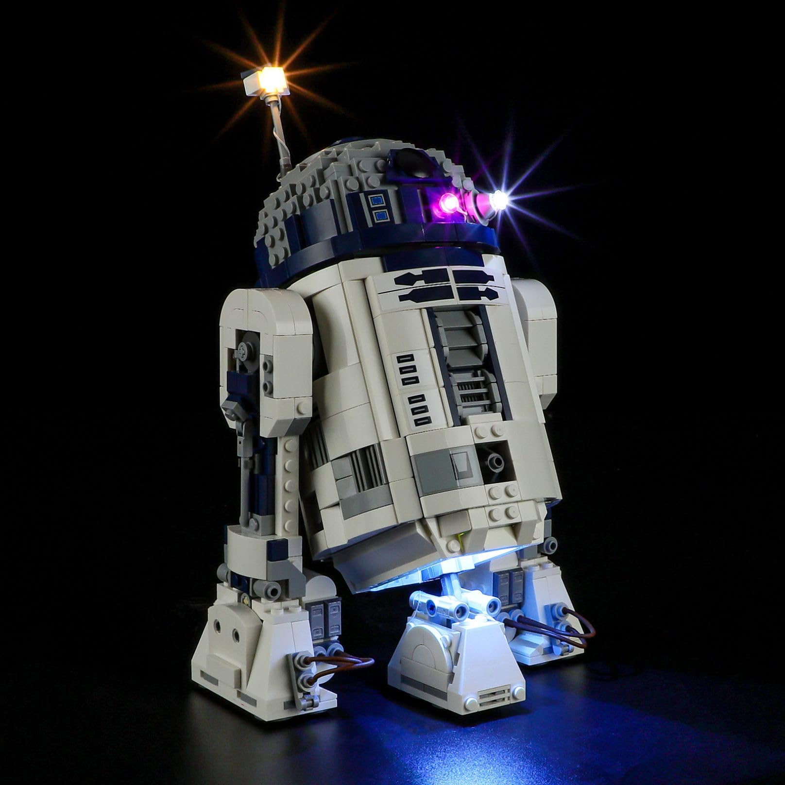 MENZAVA LED Light Kit Compatible with LEGO 75379 R2-D2 Star Wars Building Blocks Model - Model Set NOT Included
