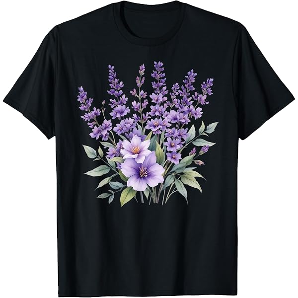Amazon.com: Vintage Botanical Heart Lavender Flower Gardening