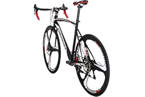 EUROBIKE Road Bike TSM XC550 Bike 21 Speed Dual Disc Brake 54CM 3-Spoke Wheels Bicycle……
