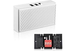 Saillong Wired Doorbell Chime, 16V 10VA Front and Rear Door Chime for Home Wall Inside, Compatible with Ring, Nest and All Br