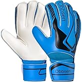 Soccer Goalie Gloves with Finger Spines, Soccer Goalkeeper Gloves for Kids, Youth&Adult , Strong Grip Anti-Slip Latex Palm Breathable Goalkeeping Gloves with Finger Protection, Men/Women/Boys/Girls