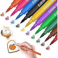 Food Coloring Markers, Double Sided Food Coloring Pens with Fine & Thick Tip, Edible Gourmet Writer Food Grade Decorator…