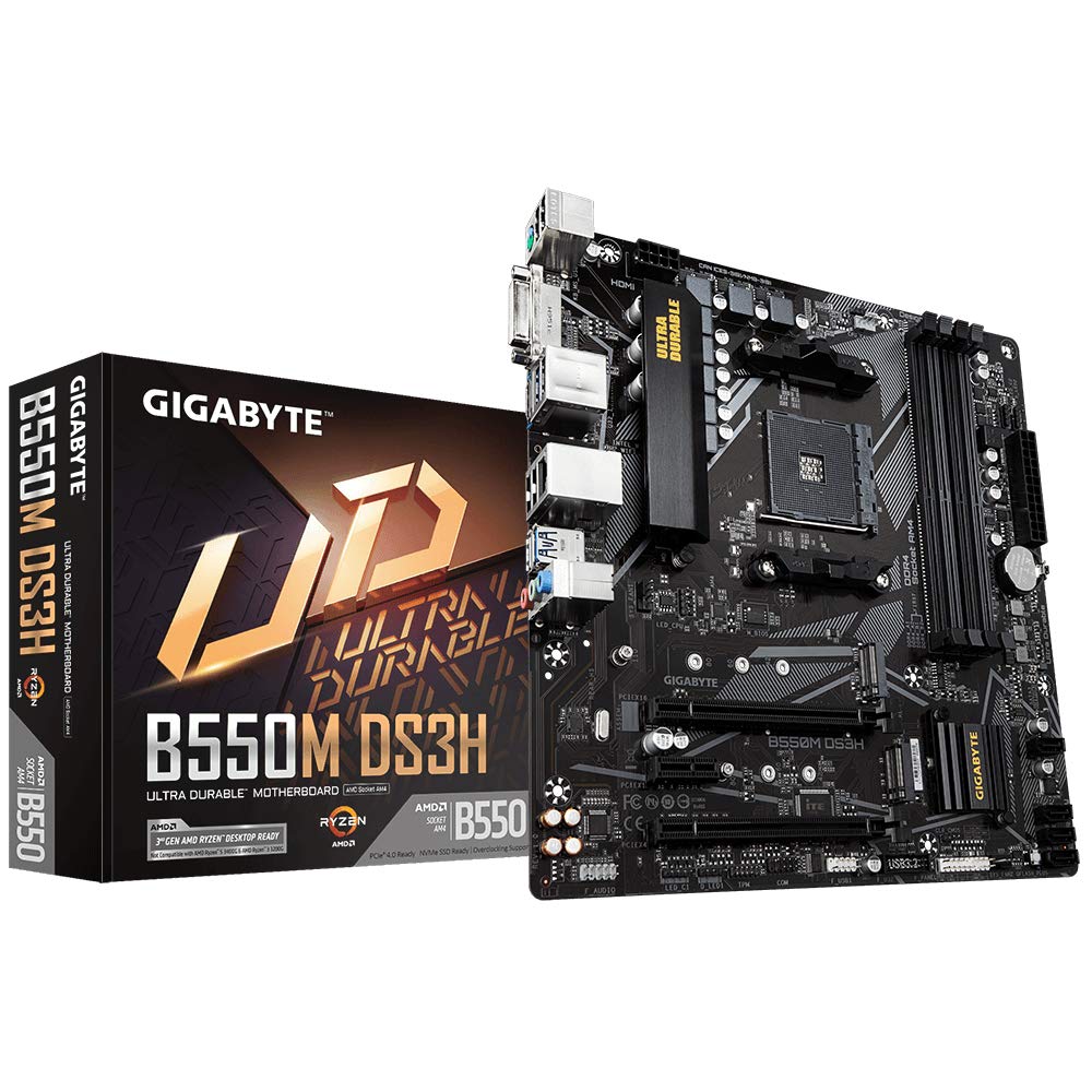 Amazon.in Buy GIGABYTE B550M DS3H Ultra Durable Motherboard with Pure