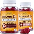 Vitamin D3 5000 IU 125mcg Gummies by New Age - 2 Pack - Support Immune Health - Non-GMO, Gluten-Free, Dairy-Free, No Gelatin 