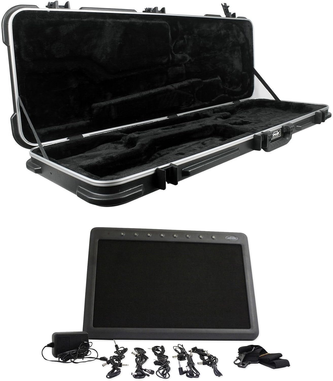 SKB 1SKB44 Universal Electric Bass Guitar HardShell Case+PedalBoard+Hard Case
