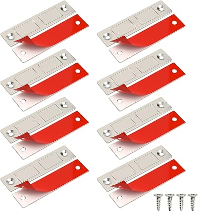 Jiayi Magnetic Door Catches 8 Pack Ultra Thin Cabinet Magnets 3.95mm