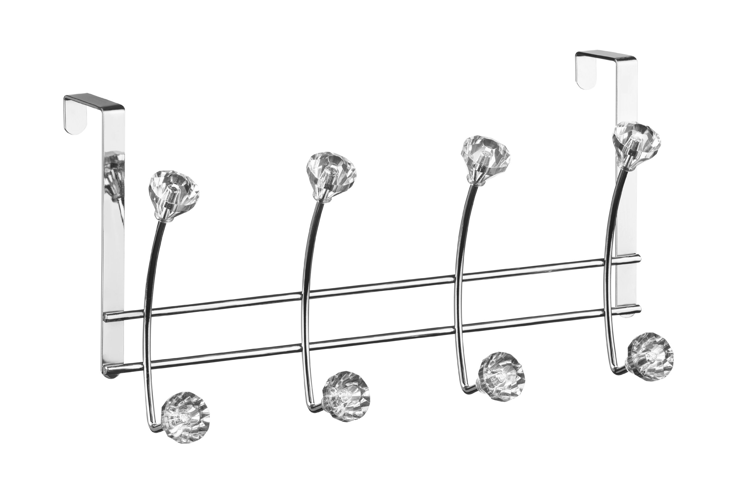 Premier Housewares Coat Hooks / Over Door Hanger / Over Door Coat Hooks / Door Hanger - 10 Hooks