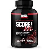 Force Factor Score! XXL Nitric Oxide Booster Supplement for Men with L-Citrulline, Horny Goat Weed, Black Maca, & Tribulus Terrestris to Increase Stamina, Energy, and Physical Performance, 60 Tablets