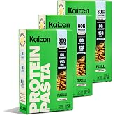 Kaizen Low Carb Pasta, 20g High Protein, 6g Net Carb, Fusilli 8 Oz (3-Pack) | Gluten Free, High Fiber, Keto-Friendly, Plant-Based Lupini Noodles, Spiral Shaped, Non-GMO, Kosher