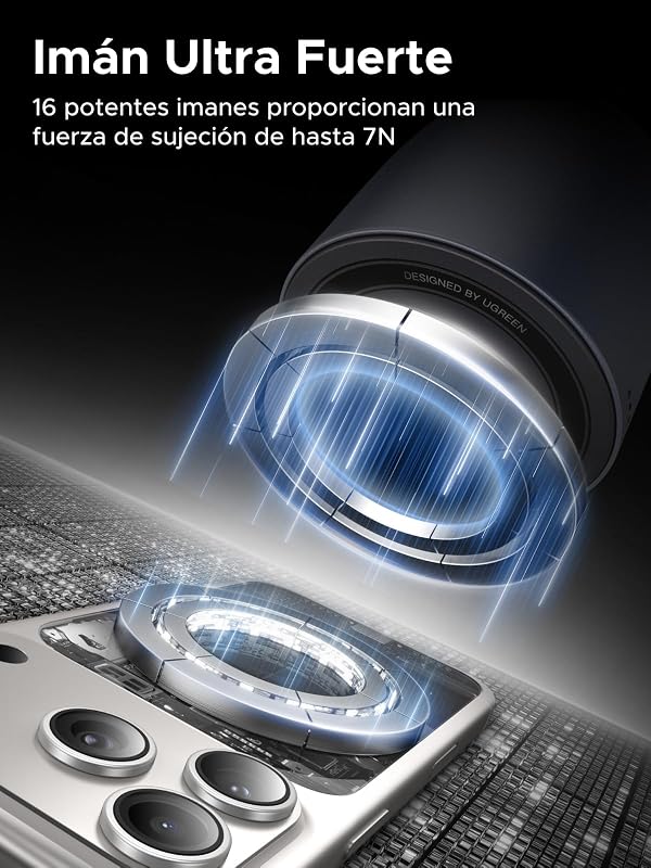 Zapix Qi2 25W Carregador Sem Fios Rápido iPhone MagSafe (Preto)
