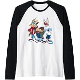 Looney Tunes Wiley, Bugs, Taz Raglan Baseball Tee