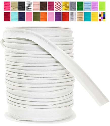 Mandala Crafts Ruban De Biais Maxi Passepoil Orange Fluo Avec Cordon De Soudure – Bordure