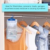 ANSIO Wardrobe Dehumidifier Pack 12 Hanging Moisture Absorbers view 5