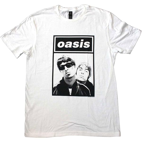 Amazon.com: Men's Oasis Noel & Liam Boxed Photo T-Shirt Small