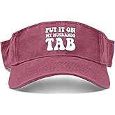 Delouta Put It On My Husbands Tab Caps Sun Visor Hat for Women Sun Visor Hats Uv Protection Golf Hats Deep Rose, One Size-Medium