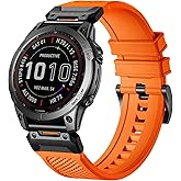 Bandletic Compatible with Garmin Instinct Watch Bands - for Garmin Fenix E/8/7/7 Pro/6/6 Pro/5/5 Plus/Instinct 2/Forerunner 965/955/945/935/745/Approach S70 47mm/S62/S60/Epix 2 Pro 47mm/Quatix 7/6/5