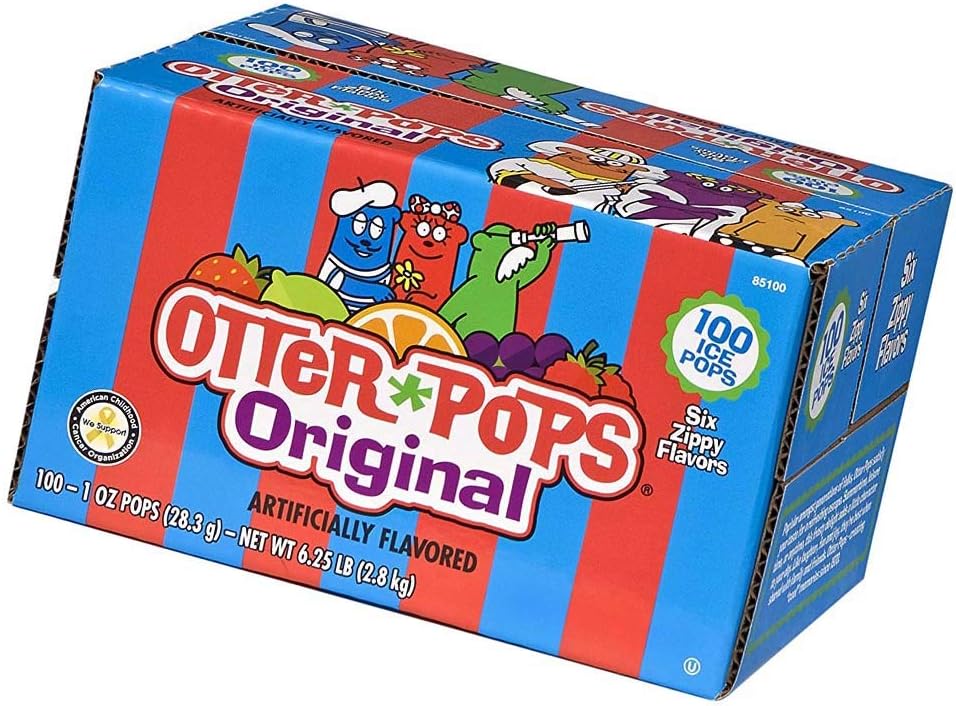 Gluten & Fat Free Ice Pops, Delicious Frozen Treats Include Strawberry, Blue Raspberry, Grape, Lemon-Lime, Punch & Orange Flavors, 100Count of 1 oz. (Limited Edition)