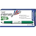 BIC Intensity Green Low Odor Dry Erase Markers, Fine Tip, 12-Count Pack of Erasable Markers With Low-Odor Ink for a Pleasant Writing Experience