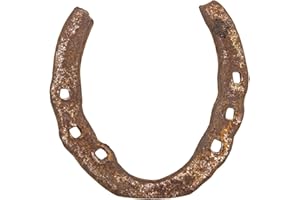 IndianStore4All Cast Iron Good Luck Black Horse Shoe
