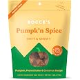Bocce's Bakery Pumpk'n Spice Flavor Soft & Chewy Dog Treats, 6 oz | Oven Baked, Wheat-Free Everyday Dog Treat Cookies - Made 
