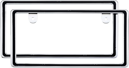 Amazon 星光産業 車外用品 ナンバーフレーム Exea アクセントフレームセット シルバー Ex 196 ナンバーカバー ホルダー 車 バイク