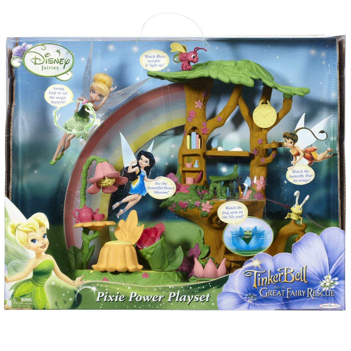 Disney Fairies 4.5" Feature Playset Pixie Power Playset