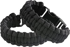 Sportmusies Paracord Wristband for Outdoor Sport Tactical Survival Parachute Bracelet, Essential for Hiking Travelling Campin