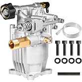 YAMATIC Horizontal 3/4" Shaft Pressure Washer Pump 3400 PSI 2.5 GPM | Fits Honda GC160 GC190, AR RMV 2.5G30, Homelite, Troybilt, Simpson, Karcher, Replacement Pump for Power Washer