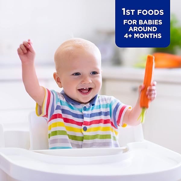 AMAZON BRAND – MAMA BEAR ORGANIC BABY FOOD, STAGE 1, PEAR, 4 OUNCE (PACK OF 12)