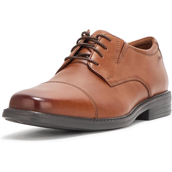 NIB Clarks Men\'s Gravelle Low Oxford Shoes Tan Leather Men\'s Size 10.5 Amazon.com | Clarks Men main image 4