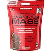 MuscleMeds Carnivor Mass Anabolic Beef Protein Gainer, Chocolate Fudge, 10.4 Pounds,Brown,003679