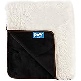 PupProtector Waterproof Throw Blanket for Dogs and Cats, Pet Blanket Cover for Couches, Sofas, Beds, Car Seats, Furniture, Calming Soft Faux Fur, Polar White, Original (60" L x 50" W)